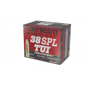FORT Scott Munitions 38 Special +p 80 Gr Tumble Upon Impact (tui) 20rd Box