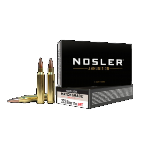 NOSLER 60011 Match Grade 223 Rem 77 Gr Custom Competition 20 Box
