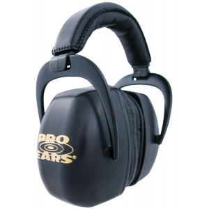 Cass Creek PEUPB Pro Ears Ultra Pro Black Polymer 30 dB Behind The Head Black Ear Cups w/Gold Logo