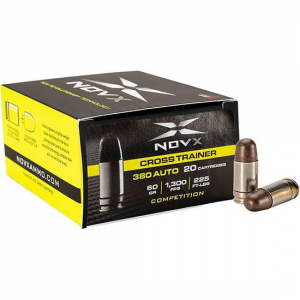 NOVX 380ctcss20 Cross Trainer Competition 380 Acp 60 Gr Copper Polymer Frangible (cpf) 20rds