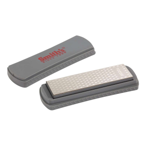 Smiths Products 51312 DualGrit Double-Sided Sharpening Stone 6 Diamond Sharpener Medium/Fine Gray
