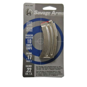 Savage 90008 MK II Series  22LR,17 MACH 2 Savage MK II 10 Silver Detachable