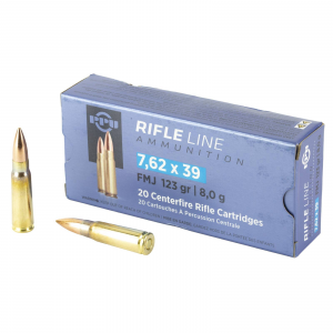 PPU 7.62x39 Fmj 123 Gr 20rds