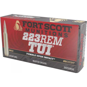 FORT Scott Munitions 223 Rem 55 Gr Scs Tumble Upon Impact (tui) 20rd Box