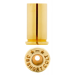Starline Brass STAR38SCEUP1   38 Short Colt Handgun Unprimed Brass 100 Per Bag