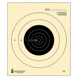 Action Target Action Target B16100 NRA Slow Fire Bullseye Tagboard Hanging 25 yds Handgun 10.50 x 12 Black/White 100 Per Box - $20.66 at BattleHawk Armory