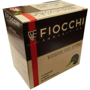 Fiocchi FIOCCHI STEEL WATERFOWL AMO 12GA 3 IN 1 1/5 OZ #BB 1550FPS 25-RD ( 10 BOXES PER CASE ) - $20.67 at BattleHawk Armory
