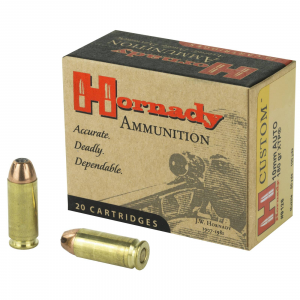 HORNADY 9126 Custom 10mm Auto 180 Gr Xtp Jacket Hollow Point 20 Bx/ 10 Cs