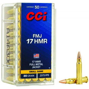 CCI 0055 GamePoint  17 HMR 20 gr Full Metal Jacket (FMJ) 50 Bx/ 40 Cs