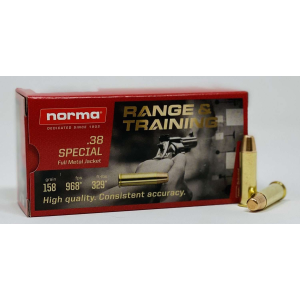 NORMA Ammunition (ruag) 620540050 Range And Training 38 Special 158 Gr Full Metal Jacket (fmj) 50 Rd Box
