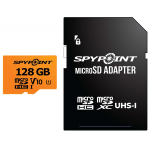 Spypoint 05887 Micro SD Memory Card  Black 128GB Memory