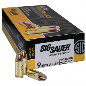 Sig Sauer Elite Ball Luger FMJ Ammo