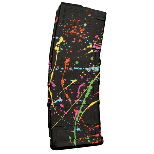Weapon Works M2SPLATTER PMAG GEN M2 MOE 30rd 5.56x45mm NATO, Splatter Polymer, Fits AR-15