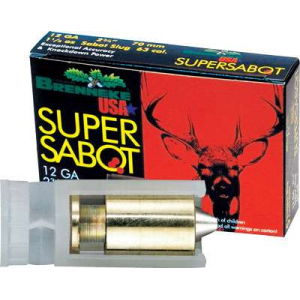 Brenneke SL122SUS Super Sabot  12 Gauge 3 1 1/8 oz Sabot Slug 5 Bx/ 50 Cs