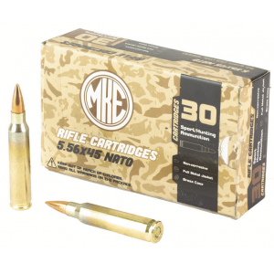 MKE 5.56X45 62GR LAP (M855) STEEL PENETRATOR BRASS CASE 30 RD BOX