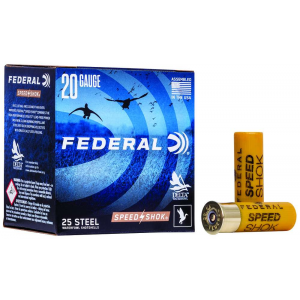 Federal Speed-Shok Waterfowl 20 GA 2.75 3/4 oz #4 25rds