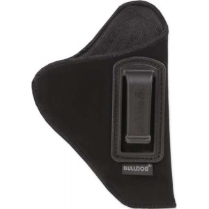 Bulldog DIP-12 Deluxe  Black Synthetic Suede IWB Compact Autos w/ 2.50-3.75  Barrels Right Hand