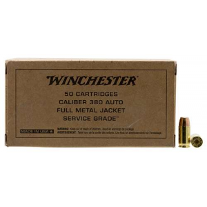 Winchester Service Grade Flat Nose FN FMJ Ammo