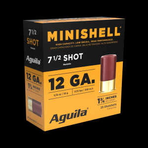 AGUILA Mini-shell 12ga 1.75 5/8oz #7.5 25rd 10bx/cs