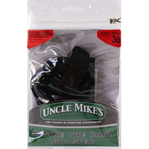 Uncle Mikes 76362 Inside The Pants with Retention Strap LH 2 Sm Frame 5-Shot Revolver Nylon Black