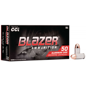 CCI 3570 Blazer 45 Acp 230 Gr Full Metal Jacket Aluminum (fmj) 50 Bx