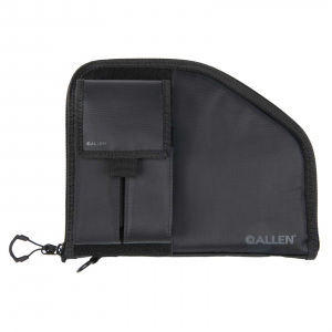 ALLEN 78-9 PISTOL CASE W/MAG POUCH FULLSIZE BLK