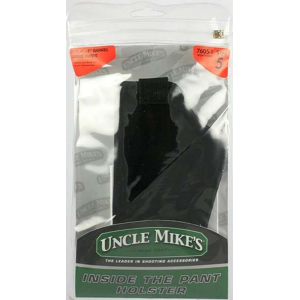 Uncle Mikes 7605 Inside The Pants with Retention Strap 4.5-5 Lg Auto Nylon Black