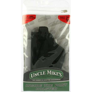 Uncle Mikes 7616 Inside The Pants with Retention Strap 3.25-3.75 Med/Lg Auto Suede Black