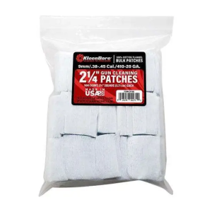 Kleen-Bore SuperShooter Cotton Cleaning Patches 38-45 Cal