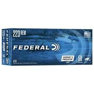 FEDERAL Ae223g American Eagle 223 Rem 50 Gr Jacketed Hollow Point (jhp) 20 Bx/ 25 Cs