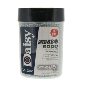 Daisy 60 PrecisionMax  .177 BB Zinc-Plated Steel 6000 Per Bottle