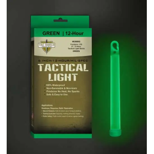 Tac Shield Tactical Light Stick 12 Hour 6 Inch Green 10pk