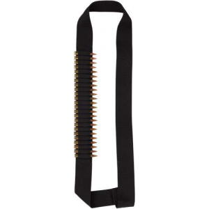 BULLDOG RIFLE AMMO BANDOLIER HOLDS 24 CART 2 WEBBING BLK