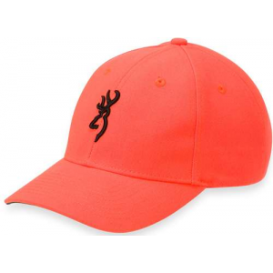 Browning Youth Buckmark Cap Adjustable Youth Size Hunting Hat Safety Orange