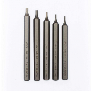 GRACE USA STARTER SHORT PIN PUNCH SET STEEL 5PC