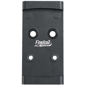 Foxtail Precision 100010 Adapter Plate  Black Anodized Aluminum, Compatible w/Glock MOS, Holosun 407K/507K/EPS Carry Pattern Footprint Mount