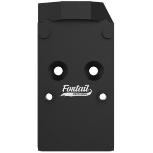 Foxtail Precision 100018 Rear Sight Dovetail Optic Adapter for CZ Shadow  Black Anodized CZ Shadow