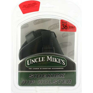 Uncle Mikes 81361 Sidekick  Belt 2-3 Sm Frame 5-Shot Revolver w/Hammer Spur Nylon Black