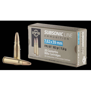 PPU Subsonic FMJ Ammo