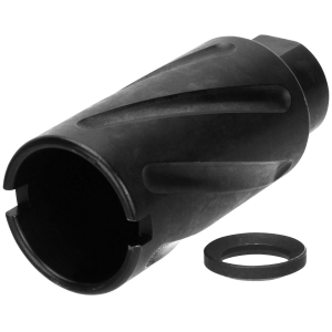 TacFire MZ10073B Spiral Fluted  308 Win Muzzle Brake 5/8-24 tpi Black Oxide Steel