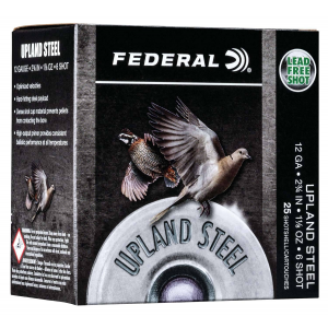 FEDERAL Ush126 Upland Steel 12 Gauge 2.75 1 1/8 Oz 6 Shot 25 Bx/ 10 Cs