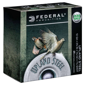 FEDERAL Ush1275 Upland Steel 12 Gauge 2.75 1 1/8 Oz 7.5 Shot 25 Bx/ 10 Cs