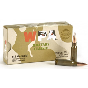 6.5 Grendel 100gr FMJ 20 RD STEEL Ammunition
