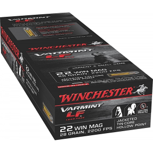 Winchester Ammo X22MHLF Varmint LF 22 Mag 25 gr Jacketed Hollow Point (JHP) 50 Bx/ 40 Cs