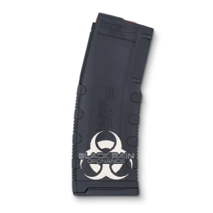 BLACK RAIN LASER ETCHED MAGAZINES 30RD BLACK RAIN LOGO 2