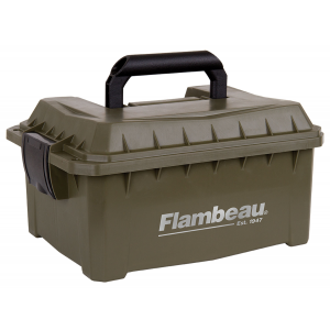 Flambeau 7415SB Shotshell Ammo Can 12/20 Gauge 9.625 L x 7.5 W x 4.25 D 4 Boxes Tan