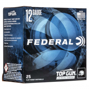 FEDERAL Tgm12375 Top Gun Subsonic 12 Gauge 2.75 1-1/8 Oz 7.5 Shot 25 Bx/ 10 Cs