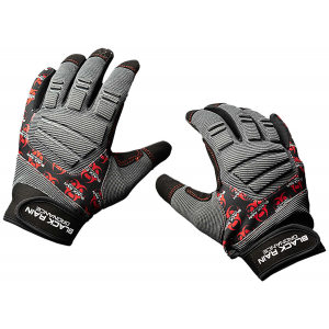 BRO TACT-GLOVE-GRY/BLK/RD-M TACT GLOVE B/G/R MD