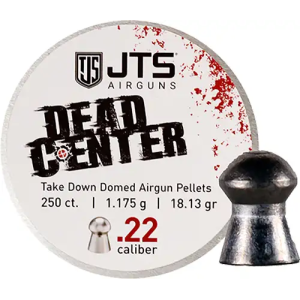 Jts Shotguns JTS PELLETS DEAD CENTER .22 DOMED 18.13GR. 250CT - $9.30 at BattleHawk Armory