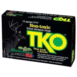 Brenneke BRENNEKE TKO LEAD FREE TIN SABOT AMO 12GA 70MM 18.9 GRAMS/292 GR 5RD - $13.63 at BattleHawk Armory